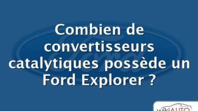 Combien de convertisseurs catalytiques possède un Ford Explorer ?